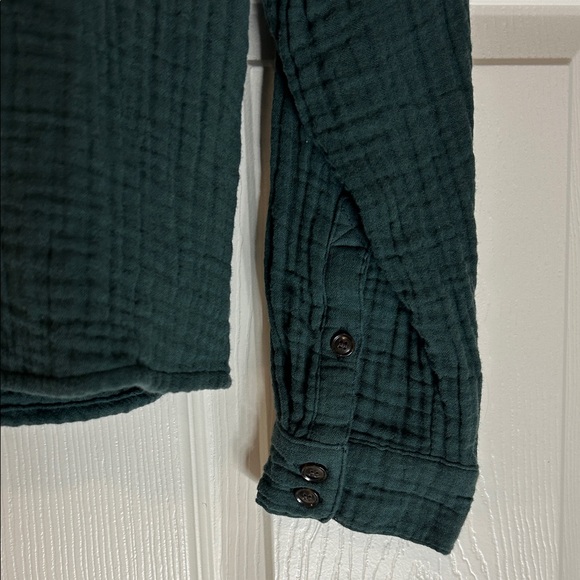 Madewell Lightspun Everet Top Midnight Green Size Medium - Picture 3 of 9